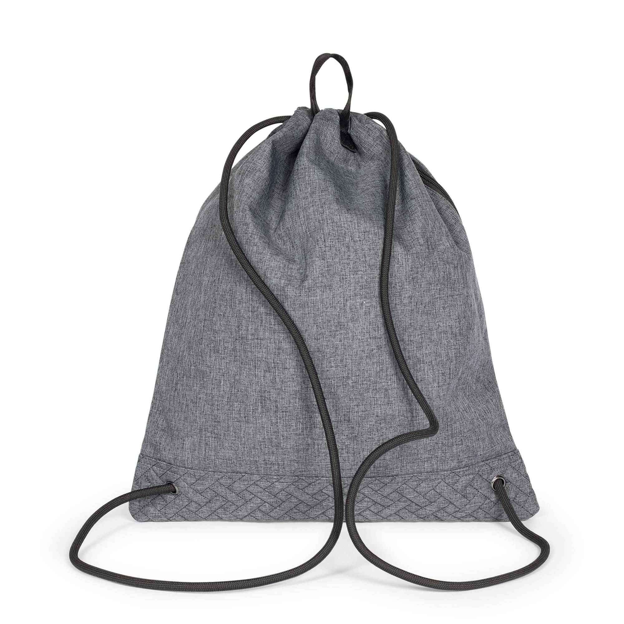 Jumping Jack Drawstring Backpack - HEATHER GREY - JumpingJack_HeatherGrey_04
